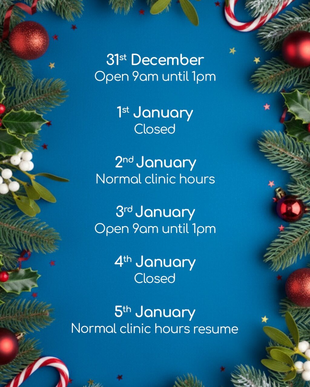 King’s Fertility is here to support you throughout Christmas. Swipe through to see our clinic opening days over Christmas and New Year.

Whether you’re starting your journey or continuing your treatment, our team will be available to provide the care and guidance you need during this festive time 💙