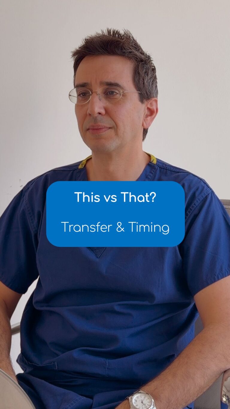Dr. Sarris’ "This or That?" on transfers and timing. 

Quick insights to guide your choices! Frozen, medicated and single options each bring unique strengths for better outcomes. Save these tips for your consult! 💙

#TransferThisOrThat #KingsFertility #DrSarris