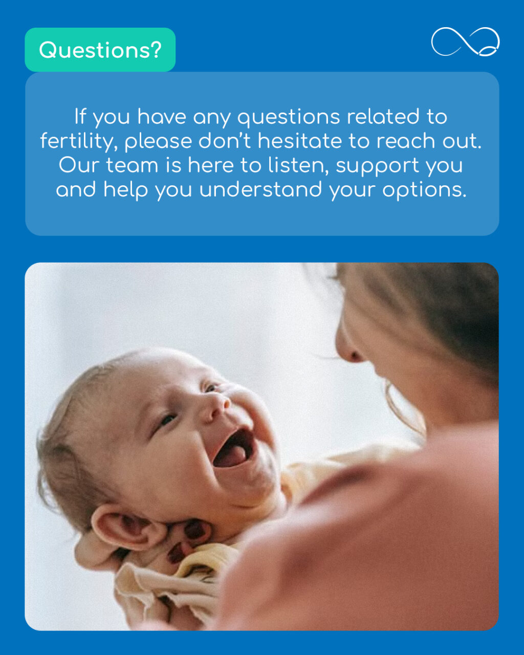At King’s Fertility, we provide a range of services to support you in starting or growing your family, including: 

Egg and sperm freezing
IUI and IVF
Genetics counselling
Shared motherhood
Consultations and testing

Wherever you are on your fertility journey, we can help find and provide you with your next best steps.

To see a list of all our services, head to our website through the link in our bio 🔗