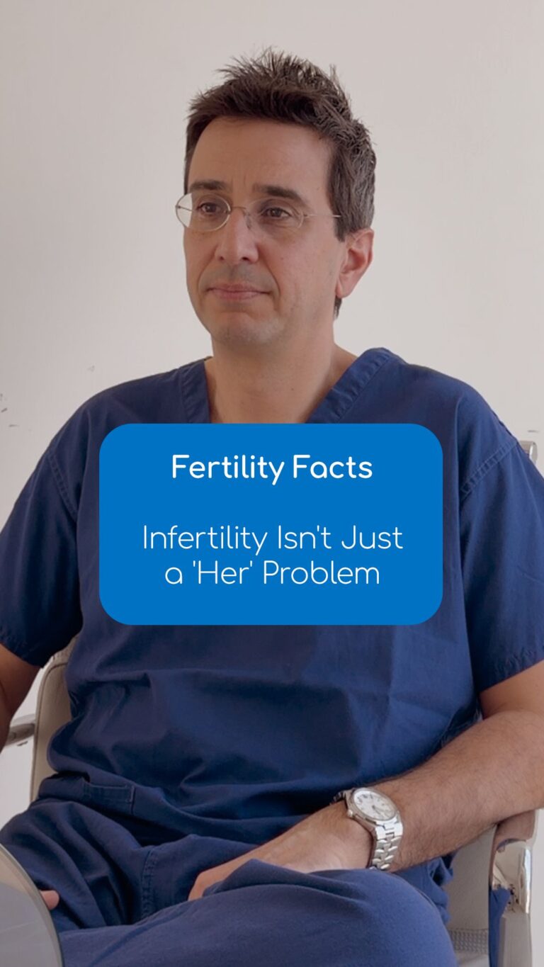 Infertility isn’t just a her problem.

Male factors are involved in nearly half of all infertility cases, but they’re talked about far less. Fertility care should include both partners from the start.

Let’s break the stigma and start the conversation.

 #KingsFertility #DrSarris #IVF #fertility
